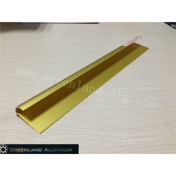 Aluminium Radius Tile Trim in Anodised Matt Gold Color